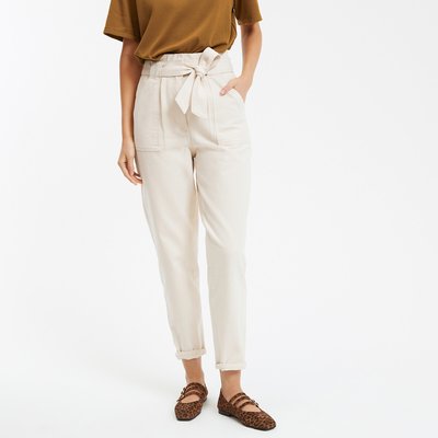 Pantalon carotte taille haute LA REDOUTE COLLECTIONS