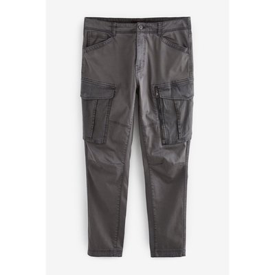 Pantalon cargo stretch avec zip - slim NEXT