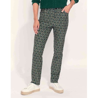Pantalon velours lisse imprimé cigarette MARITA LA FIANCÉE