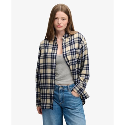 Chemise Flanelle Carreaux Coupe Oversize SUPERDRY