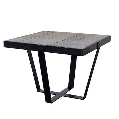 Table d'appoint Bout de Canapé chêne massif métal SOOMAA réf 30020861 PIER IMPORT