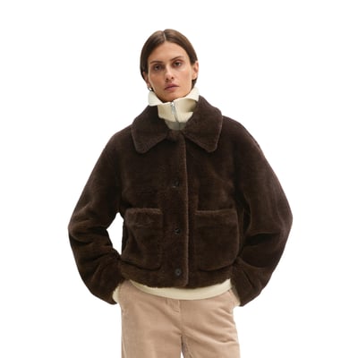 Veste en peluche coupe classique en polyester recyclé MARC O'POLO