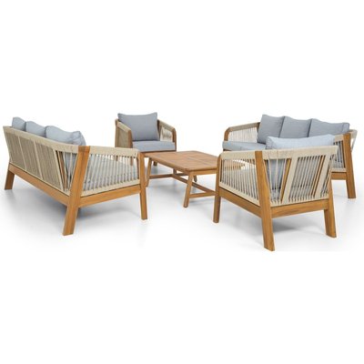 Salon de jardin 8 places en bois FSC - SYMI HOMIFAB