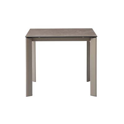 Table repas céramique gris 90 cm avec allonge 60 cm ZAGO