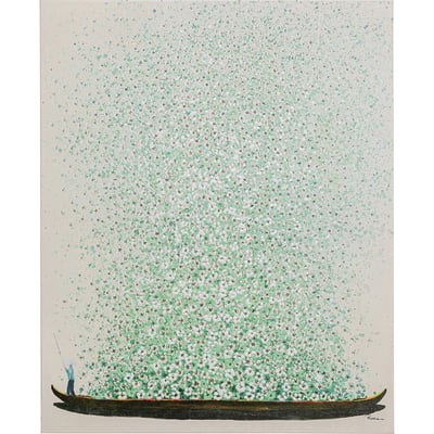 Tableau fleurs pirogue, TOUCHED KARE DESIGN