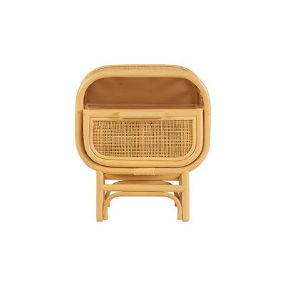 Table de chevet avec tiroir en rotin L45 cm LUWAK MILIBOO