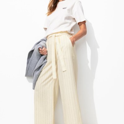 Pantalon large en lin mélangé PROMOD