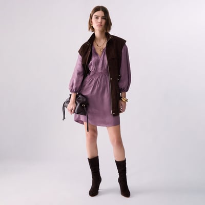 Robe courte en satin jacquard LIU JO