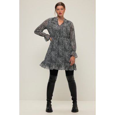 Robe trapèze en mousseline à micro-motif STUDIO UNTOLD