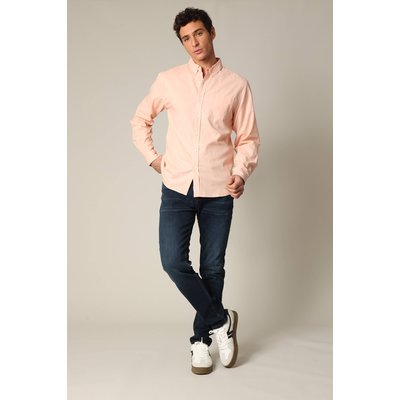 Chemise unie classique en lin avec manches longues et boutons SOLE DEELUXE