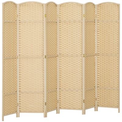 Cloison de séparation Bois de pin Beige HOMCOM