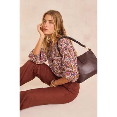 Blouse imprimé floral en  100% coton PRUNE Maison 123