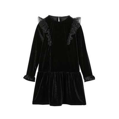 Robe de fête en velours lisse VERTBAUDET
