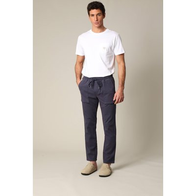 Pantalon en coton avec poches, taille élastiquée et cordon TYLER DEELUXE