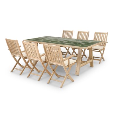 Salon de jardin, 6 chaises, BISBAL&JAVA LIGHT DEFORA HOME