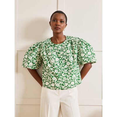 Blouse manches bouffantes popeline craquante CYRILLUS