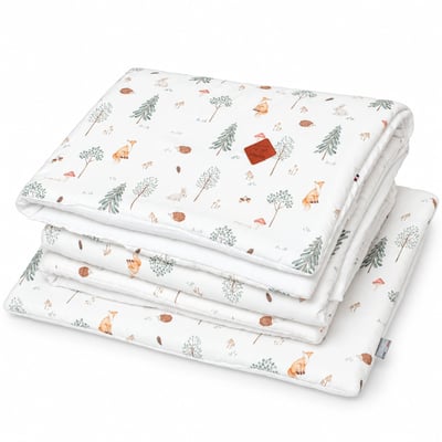Couette et oreiller - prêt à dormir en satin de coton GALLINA SEVIRA KIDS