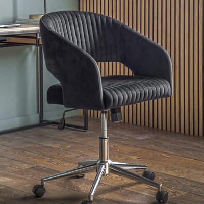 Nagpur Velvet Tufted Office Chair SO'HOME