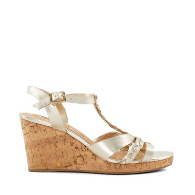 Sandales compensées en liège à bride tressée - KOALI DUNE LONDON