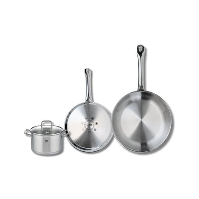 Batterie 2 poêles 24/28cm + 1 faitout 14cm PROFI CITRIN ELO