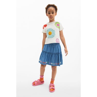 Mini-jupe en denim DESIGUAL