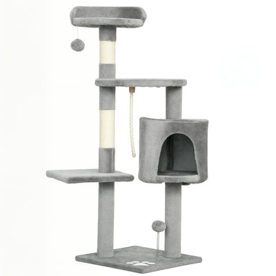 Arbre à chat multi-équipement griffoirs grattoirs plateformes niche corde jouets PAWHUT