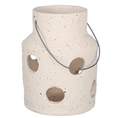 Lanterne ronds ajourés écrue 25 cm PIER IMPORT