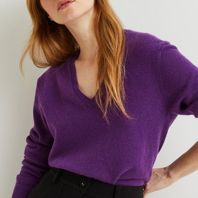 Pull violet monoprix La Redoute