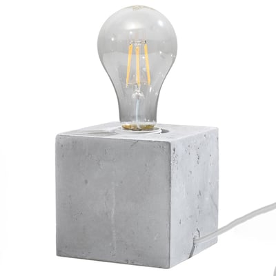 Lampe à poser Béton Gris E27 1 Ariz EDEN