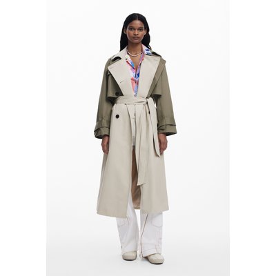 Desigual - Trench-coat bicolore amovible DESIGUAL