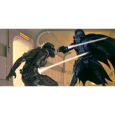 Papier peint Komar - Star Wars Classic RMQ Vader vs Luke - 500 x 250 cm HEXOA
