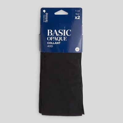 Lot de 2 paires de collants opaques MONOPRIX
