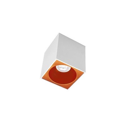 Spot Essentiel Cube Blanc Intérieur Cuivré MILLUMINE