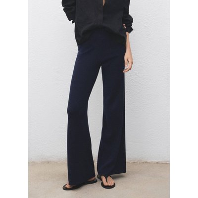 Pantalon maille coton lin MANGO