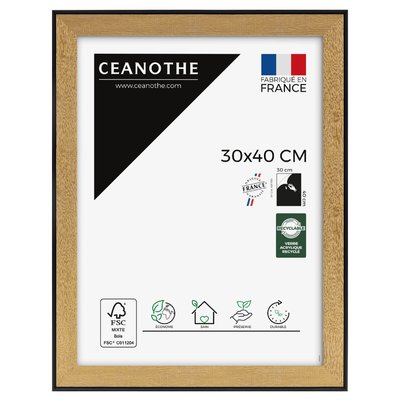 Cadre Photo 30x40 Cm Marron Résine Recyclée LOFT CEANOTHE
