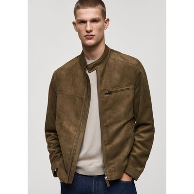 Blouson biker imitation daim MANGO MAN