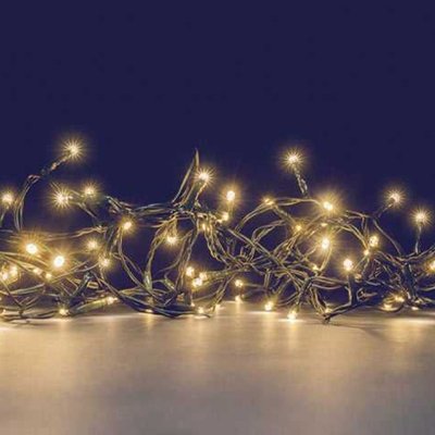 Guirlande led secteur et solaire 10m blanc chaud animé MILLUMINE