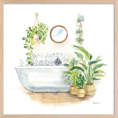 Affiche Baignoire tropicale HEXOA
