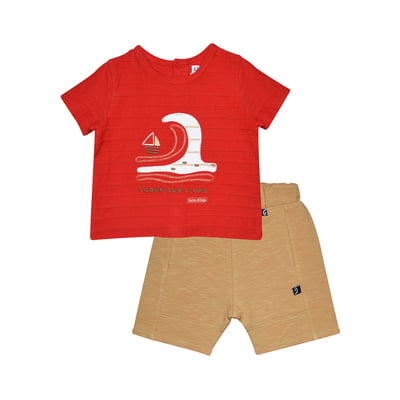 Ensemble t-shirt bermuda romaric sucre d'orge SUCRE D'ORGE