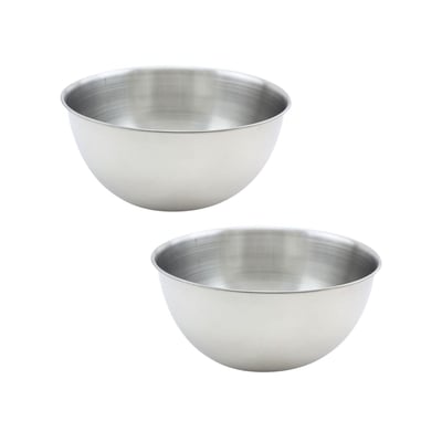 Ensemble de 2 Bols à mixer en inox 24 cm de diamètre BASIC FACKELMANN