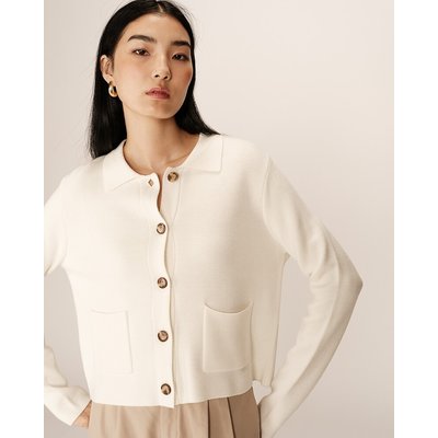 Cardigan à manches longues et col chemise PAM GRACE & MILA