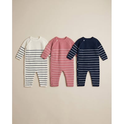 Combinaison bébé marinière LA MANUFACTURE DE LAYETTE