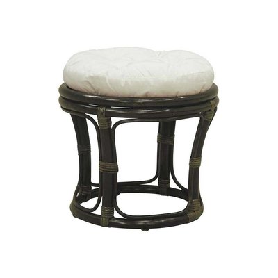 Tabouret en rotin avec coussin Uni AUBRY GASPARD