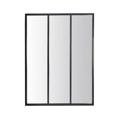Miroir industriel 3 bandes métal 90x120cm EMDE