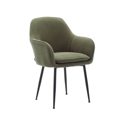 Fauteuil velours côtelé et pieds métal SHELLA SWEEEK