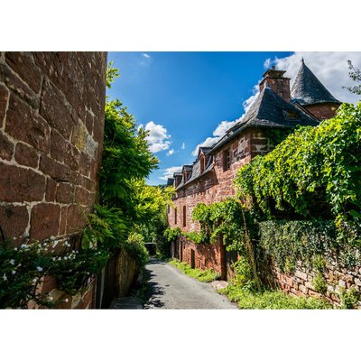 Tableau Mural Rue Collonges-la-rouge ARCHITECTURE CEANOTHE