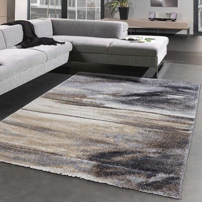 Tapis salon et chambre tissé motif rond ELEGANT 01 UN AMOUR DE TAPIS