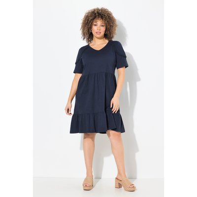 Robe en jersey à galon fantaisie. Décolleté ULLA POPKEN