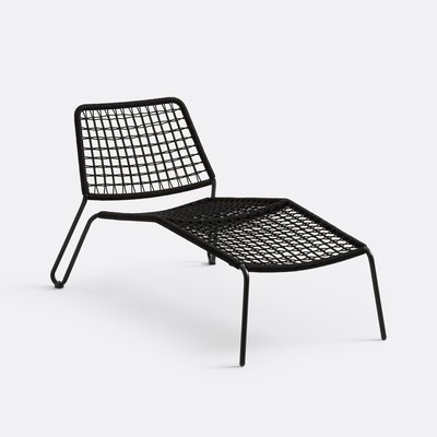 Longchair in metaal en gevlochten touw, Masix LA REDOUTE INTERIEURS