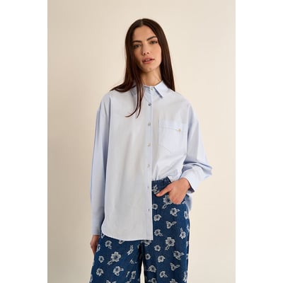Chemise droite à trèfle brodé MOLLY BRACKEN